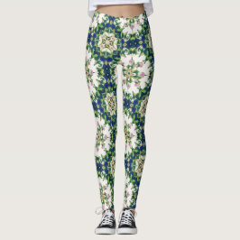 Diamant Bloemrijke Mandala's Naadloos Patroon Leggings