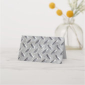 Diamant Bord Metaal Materiaal Patroon Bar Mitzvah Plaatskaartje (Achterkant)