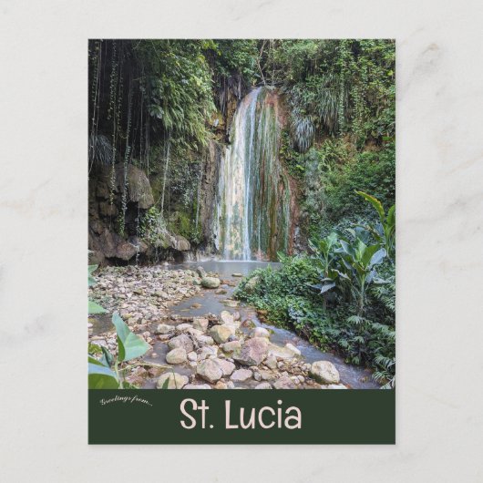 Diamant Botanische Tuinen St Lucia Briefkaart (Voorkant)