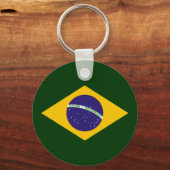 diamant Brazilië - embleem van de Braziliaanse vla Sleutelhanger (Voorkant)