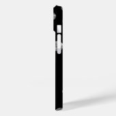 Diamant cirkels op zwart, gepersonaliseerd Case-Mate iPhone case (Achterkant / Links)