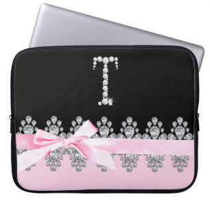 Diamant Delilah: Aanvankelijk T Laptop Sleeve