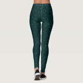 Diamant donkergroen leggings (Achterkant)
