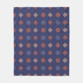 diamant-dot retro geometrisch patroon fleece deken (Voorkant)