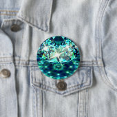 Diamant edelsteen glinsterend elegant ronde button 7,6 cm (In situ)