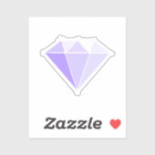 Diamant edelsteen. Sieraden. 60 Bruiloft Jubileum Sticker (Vel)