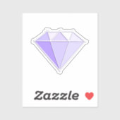 Diamant edelsteen. Sieraden. 60 Bruiloft Jubileum Sticker (Vel)