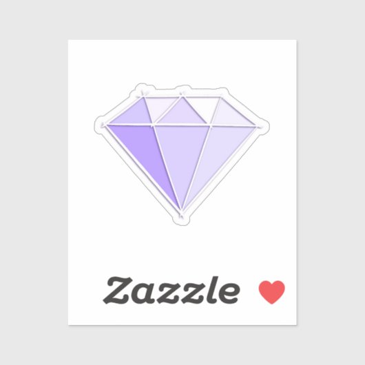 Diamant edelsteen. Sieraden. 60 Bruiloft Jubileum Sticker (Vel)