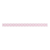 Diamant Eindeloze Knoop Tint in Roze Grosgrain Lint (Voorkant)