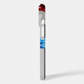 Diamant en edelsteen ingelegde bloemen (Monogramme Case-Mate iPhone Case (Achterkant / Links)