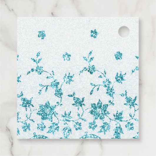 Diamant en Glitter Kant Bedankjes Labels (Achterkant)