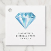Diamant en Glitter Kant Bedankjes Labels (Voorkant)