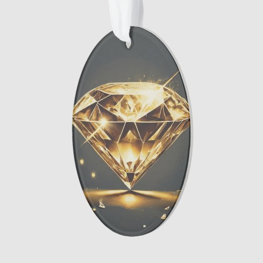 Diamant en golf ornament (voorkant)