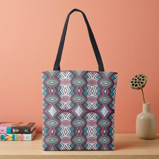 Diamant- en ovaalsymmetrie tote bag