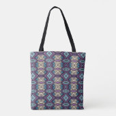 Diamant- en ovaalsymmetrie tote bag (Achterkant)