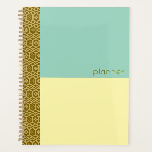 Diamant en schildpad patroon planner (Voorkant)
