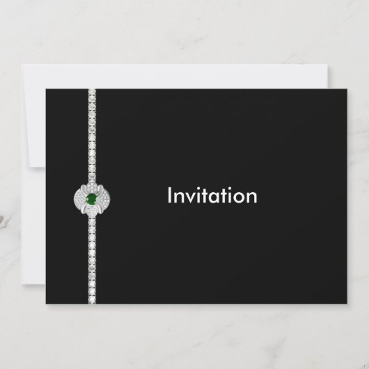 Diamant en smaragd kaart (Voorkant)