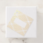 Diamant Gatsby Geometrische Foto Echt Goud Folie Bedankjes Labels (Met doos)