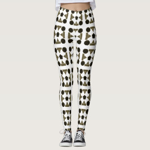 Diamant geometrische kunst leggings
