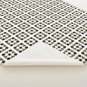 Diamant geometrische kunst sherpa deken (3/4)