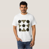Diamant geometrische kunst t-shirt (Voorkant volledig)