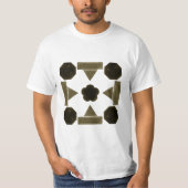 Diamant geometrische kunst t-shirt (Voorkant)