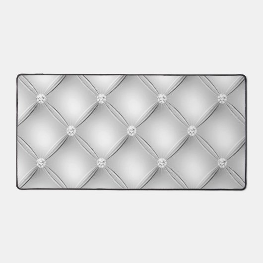 Diamant getuft ontwerp, zilver bureaumat (Voorkant)