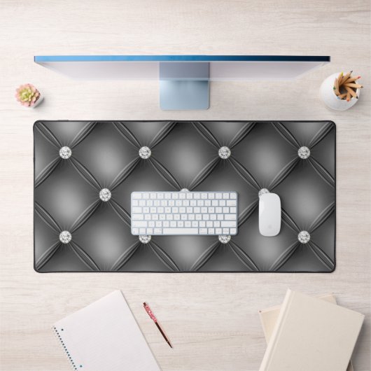 Diamant getuft ontwerp, zwart bureaumat (Kantoor 1)