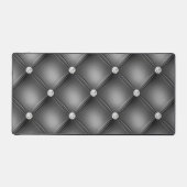 Diamant getuft ontwerp, zwart bureaumat (Voorkant)