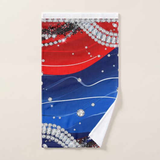 Diamant Glans Luxe Achtergrond Handdoek (Handdoek)