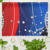 Diamant Glans Luxe Achtergrond Theedoek (Gevouwen)