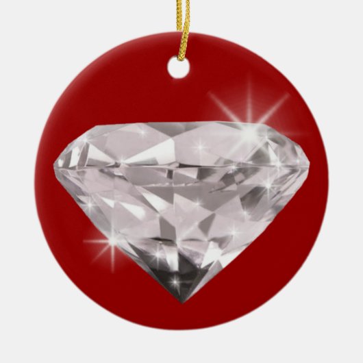 diamant glans versiering keramisch ornament (Voorkant)