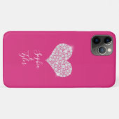 Diamant Glitter Hart, Doe-het-zelf Namen Script, D Case-Mate iPhone Case (Achterkant (horizontaal))