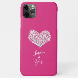 Diamant Glitter Hart, Doe-het-zelf Namen Script, D Case-Mate iPhone Case