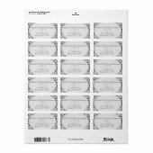 Diamant Glitter | Huwelijksetiket Etiket (Full Sheet)