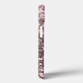 Diamant Glitter Look Roze Calligrafie Case-Mate iPhone Case (Achterkant / Rechts)