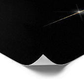 Diamant Glitter Welkom op Onze Bruiloft Poster (Hoek)