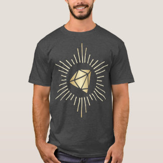 Diamant gouden tekening t-shirt