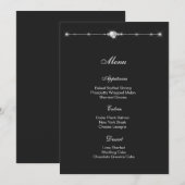Diamant Hart Menu Kaart (Voorkant / Achterkant)