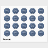 Diamant Hart Rood Glitter Glans Glam Modern Ronde Sticker (Vel)