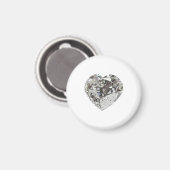 Diamant Hartvorm Brilliant Magneet (Voorkant / Achterkant)