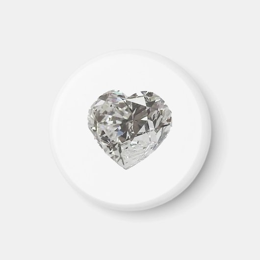 Diamant Hartvorm Brilliant Magneet (Voorkant)