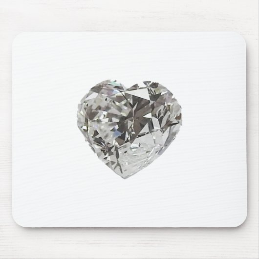 Diamant Hartvorm Brilliant Muismat (Voorkant)