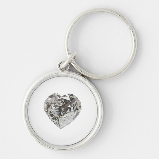 Diamant Hartvorm Brilliant Sleutelhanger (Voorkant)