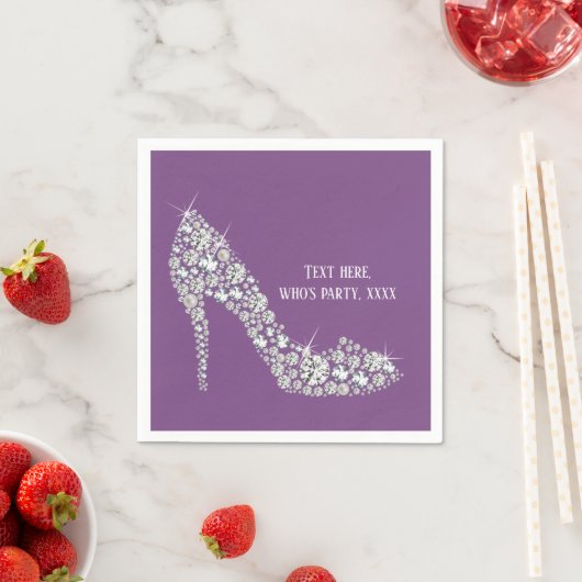 diamant hoge hakken glitter elegant servet (Insitu)