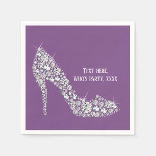 diamant hoge hakken glitter elegant servet