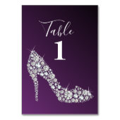 diamant hoge hakken glitteren elegant kaart (Voorkant)