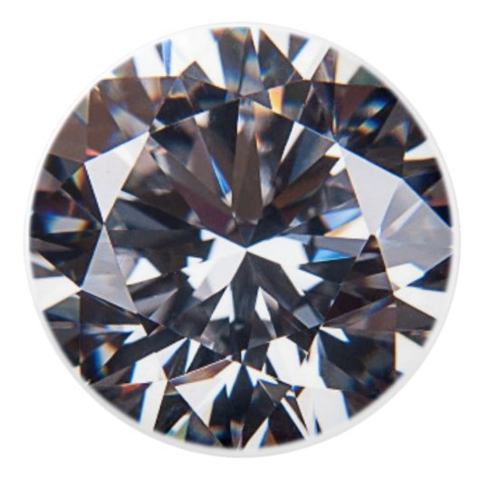 Diamant Juwelen Edelsteen Keramische Knop (Voorkant)