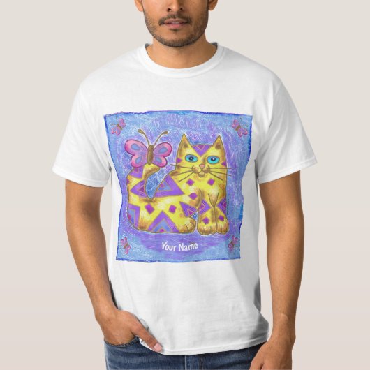 diamant kat t-shirt (Voorkant)