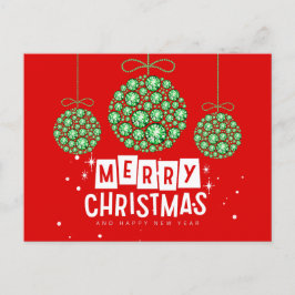Diamant Kerstversiering Briefkaart